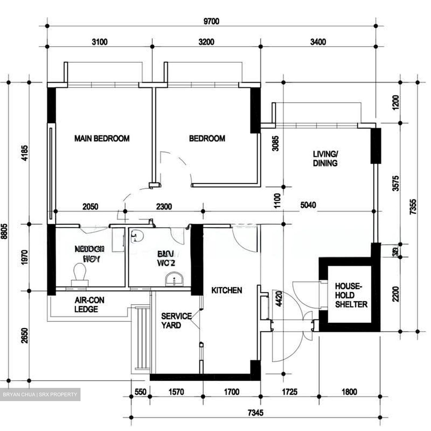 Blk 112B Alkaff Oasis (Toa Payoh), HDB 3 Rooms #565693151